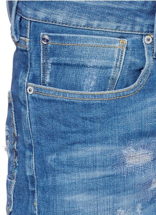 Detail View - Click To Enlarge - SCOTCH & SODA - 'Tye' distressed slim fit jeans