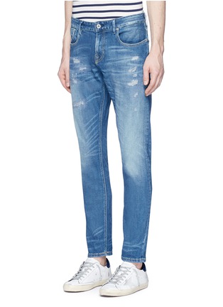 Front View - Click To Enlarge - SCOTCH & SODA - 'Tye' distressed slim fit jeans