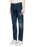 Front View - Click To Enlarge - SCOTCH & SODA - 'Lot 22 Ralston' paint spot slim fit jeans