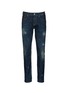 Main View - Click To Enlarge - SCOTCH & SODA - 'Lot 22 Ralston' paint spot slim fit jeans