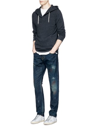 Figure View - Click To Enlarge - SCOTCH & SODA - 'Lot 22 Ralston' paint spot slim fit jeans