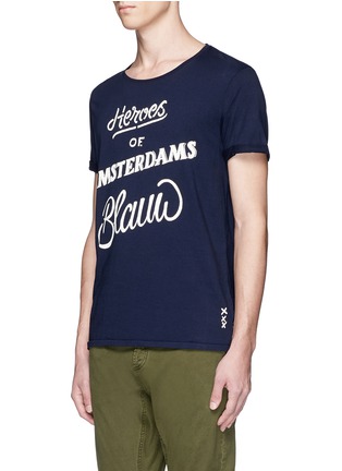Front View - Click To Enlarge - SCOTCH & SODA - 'Heroes of Amsterdam' print cotton T-shirt