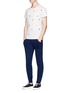 Figure View - Click To Enlarge - SCOTCH & SODA - Cloqué panel French terry jogging pants