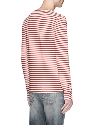 Back View - Click To Enlarge - SCOTCH & SODA - Breton stripe long sleeve T-shirt