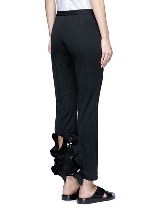 Back View - Click To Enlarge - TOGA ARCHIVES - Ruffle cutout cuff textured pants