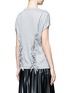 Back View - Click To Enlarge - TOGA ARCHIVES - Knotted back fringe cotton T-shirt