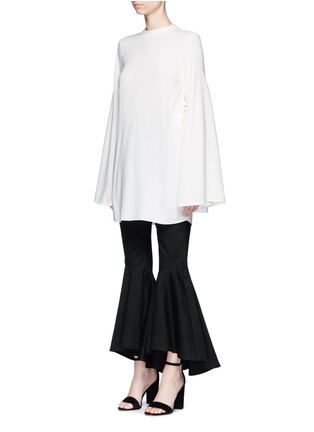 Front View - Click To Enlarge - ELLERY - 'Purify' flared sleeve ruched side top