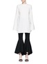 Main View - Click To Enlarge - ELLERY - 'Purify' flared sleeve ruched side top