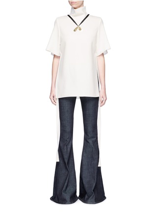 Main View - Click To Enlarge - ELLERY - 'Blasphemy' funnel neck crepe cady top