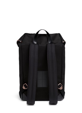 Detail View - Click To Enlarge - GIVENCHY - 'Rider' round stud leather panel backpack