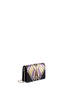 Detail View - Click To Enlarge - GIVENCHY - Pandora' Egyptian wing patchwork leather chain wallet
