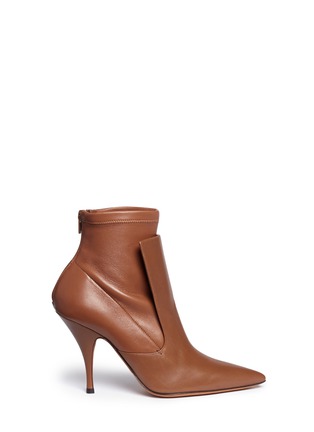 Main View - Click To Enlarge - GIVENCHY - 'Kali' high vamp stretch leather ankle boots