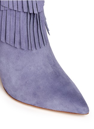 Detail View - Click To Enlarge - APERLAI - 'Penelope' fringed suede boots