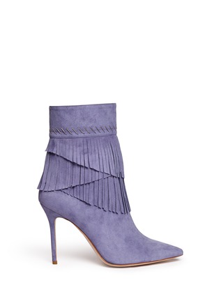 Main View - Click To Enlarge - APERLAI - 'Penelope' fringed suede boots