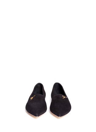 Front View - Click To Enlarge - 73426 - Lucrezia' suede slip-ons