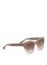 Figure View - Click To Enlarge - THIERRY LASRY - Deeply ombré plastic cat eye sunglasses