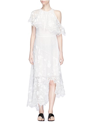 Main View - Click To Enlarge - ZIMMERMANN - 'Mercer Bird Floating' embroidered silk dress