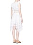 Back View - Click To Enlarge - ZIMMERMANN - 'Divinity Wheel' ruffle embroidered cotton dress