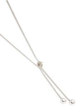 Detail View - Click To Enlarge - PHILIPPE AUDIBERT - 'Bailee' sphere pendant knotted chain necklace