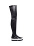 Main View - Click To Enlarge -  - Chunky platform lambskin leather sneaker boots