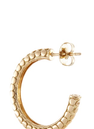 Detail View - Click To Enlarge - JOHN HARDY - 18k yellow gold small dotted hoop earrings
