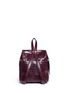 Detail View - Click To Enlarge - KARA - Small croc embossed leather backpack