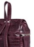  - KARA - Small croc embossed leather backpack