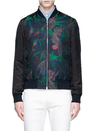 Main View - Click To Enlarge - PS PAUL SMITH - 'Cockatoo' jacquard bomber jacket