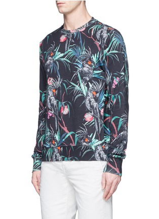 Front View - Click To Enlarge - PS PAUL SMITH - 'Cockatoo' print cotton sweatshirt
