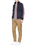 Figure View - Click To Enlarge - PS PAUL SMITH - Stitch cotton chinos