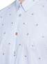Detail View - Click To Enlarge - PS PAUL SMITH - Watermelon embroidered stripe cotton shirt