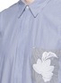 Detail View - Click To Enlarge - 3.1 PHILLIP LIM - Floral embroidered pocket stripe shirt