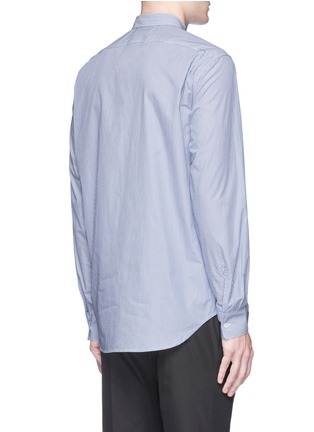 Back View - Click To Enlarge - 3.1 PHILLIP LIM - Floral embroidered pocket stripe shirt