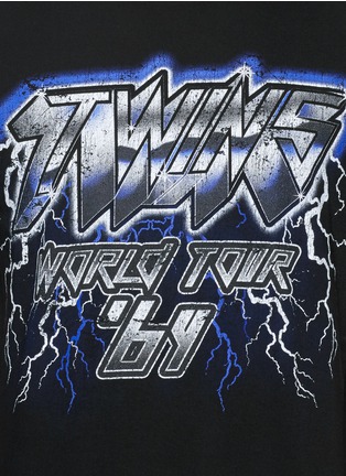 Detail View - Click To Enlarge - 71465 - Twins World Tour' print T-shirt