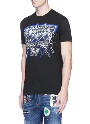 Front View - Click To Enlarge - 71465 - Twins World Tour' print T-shirt