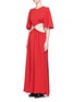Front View - Click To Enlarge - ELLERY - 'Solar System' ruched cutout maxi dress