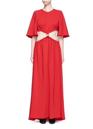 Main View - Click To Enlarge - ELLERY - 'Solar System' ruched cutout maxi dress