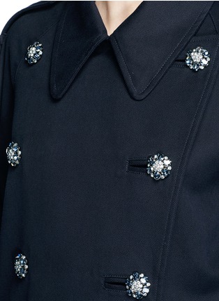 Detail View - Click To Enlarge - - - Jewel button double breasted coat