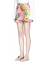 Front View - Click To Enlarge - - - Pineapple print poplin shorts
