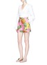 Figure View - Click To Enlarge - - - Pineapple print poplin shorts