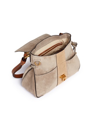  -  - 'Lexa' small suede shoulder bag