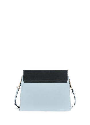 Detail View - Click To Enlarge - CHLOÉ - 'Faye' medium suede flap leather crossbody bag