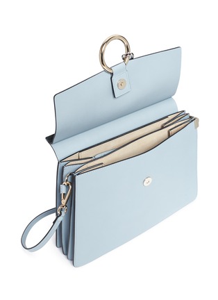 Detail View - Click To Enlarge - CHLOÉ - 'Faye' medium suede flap leather crossbody bag