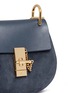  - CHLOÉ - 'Drew' mini leather flap suede shoulder bag