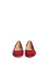 Front View - Click To Enlarge - CHLOÉ - 'Lauren' scalloped edge suede flats