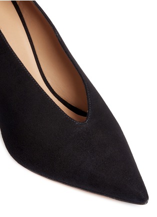 Detail View - Click To Enlarge - VINCE - 'Portia' suede choked up pumps