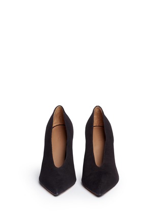 Front View - Click To Enlarge - VINCE - 'Portia' suede choked up pumps