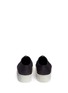 Back View - Click To Enlarge - VINCE - 'Warner' nubuck leather zip flatform sneakers