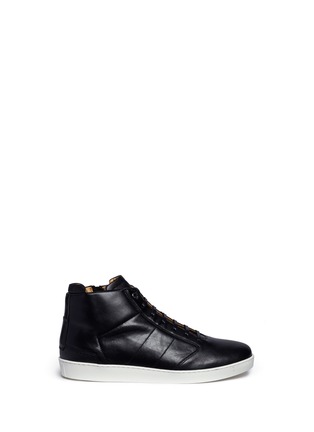 Main View - Click To Enlarge - WANT LES ESSENTIELS SHOES - 'Lennon' mid top leather sneakers