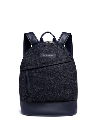Main View - Click To Enlarge - WANT LES ESSENTIELS - 'Kastrup' mélange wool backpack